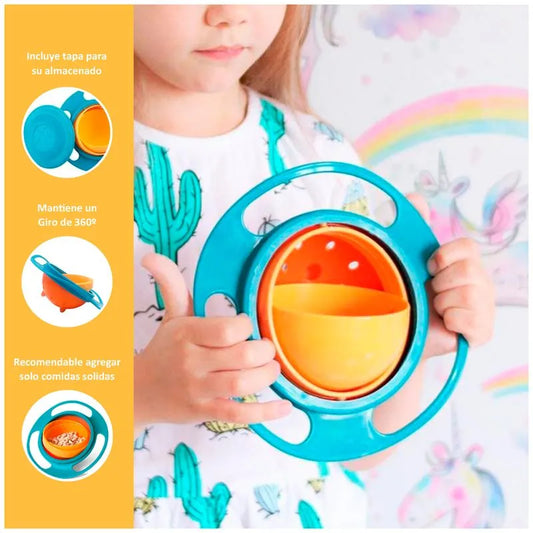 PlatoGuardian™-Pequeños giros, grandes momentos, comida divertida sin desorden.