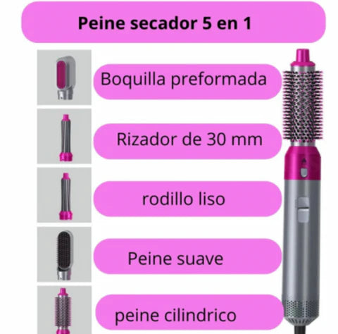 Secador 5 en 1 Profesional Air Style™ - Versatilidad y Estilo en un Solo Producto